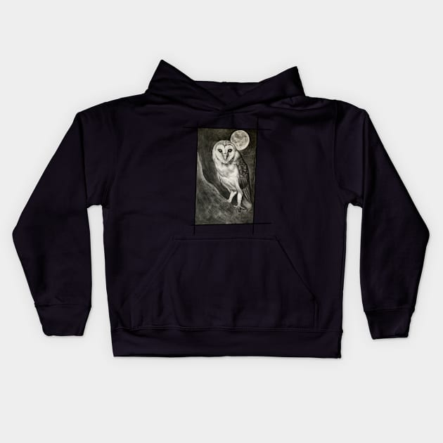 Night owl Kids Hoodie by Madellineart